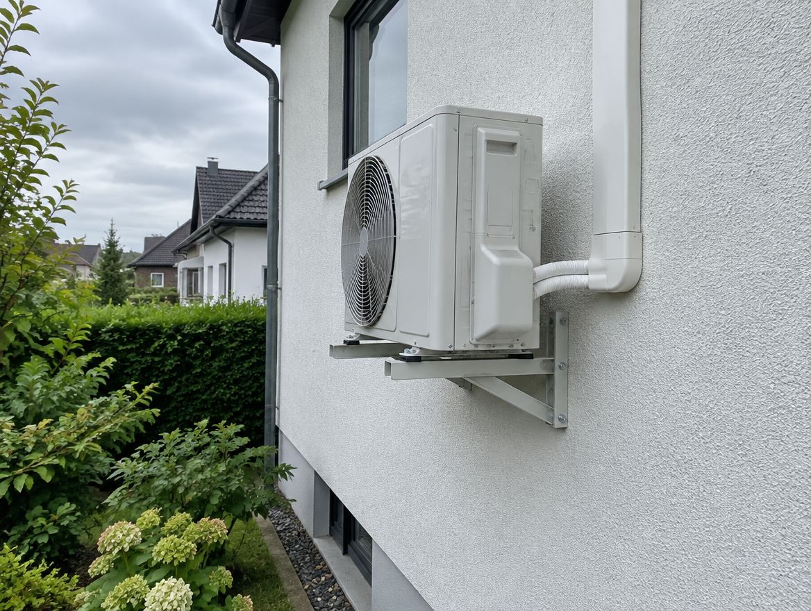 Beispielbild: Klimaanlage – Außengerät an der Hauswand