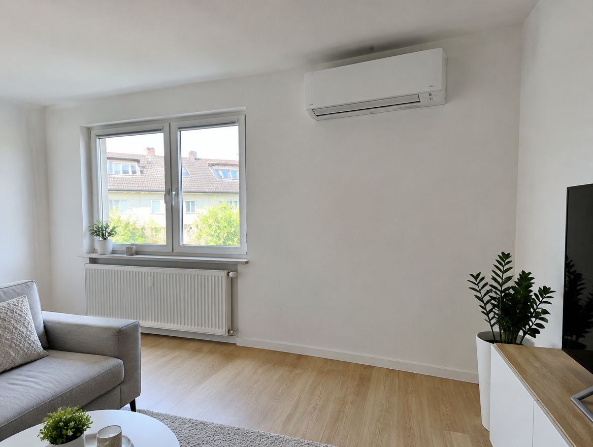 Beispielbild: Innengerät einer Klimaanlage im Wohnraum